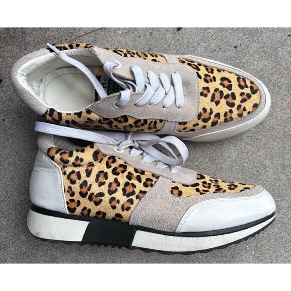 Rare - Vintage Havana leather sneakers Size 7.5 - Picture 1 of 6